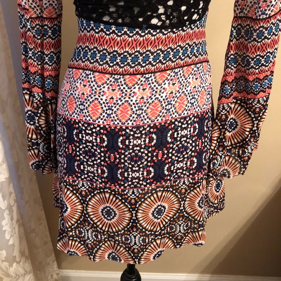 ASOS Skater Dress in Paisley Print with Lace Back - Picture 9 of 12